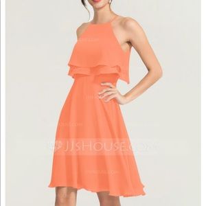 Chiffon Halter Cocktail Dress